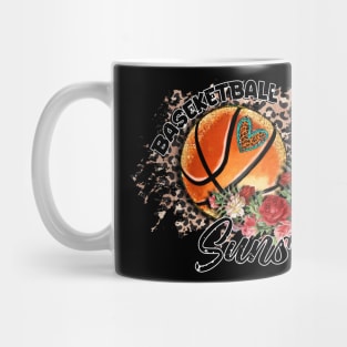 Aesthetic Pattern Suns Basketball Gifts Vintage Styles Mug